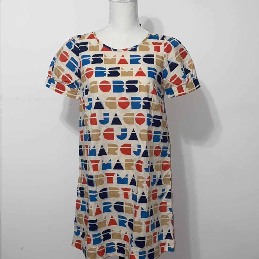Marc Jacobs Multicolor Logo Print Dress